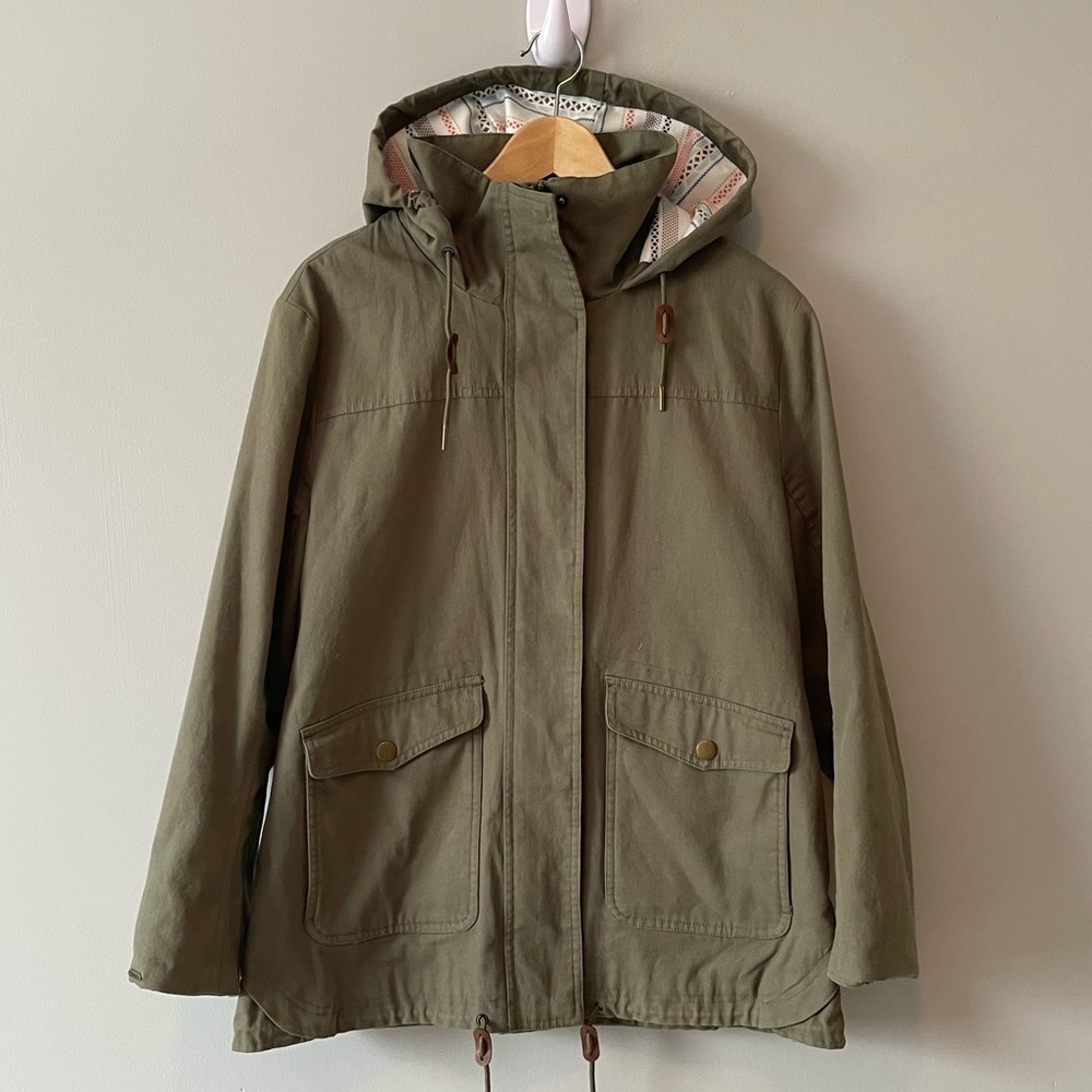 Ripzone cotton canvas sage jacket